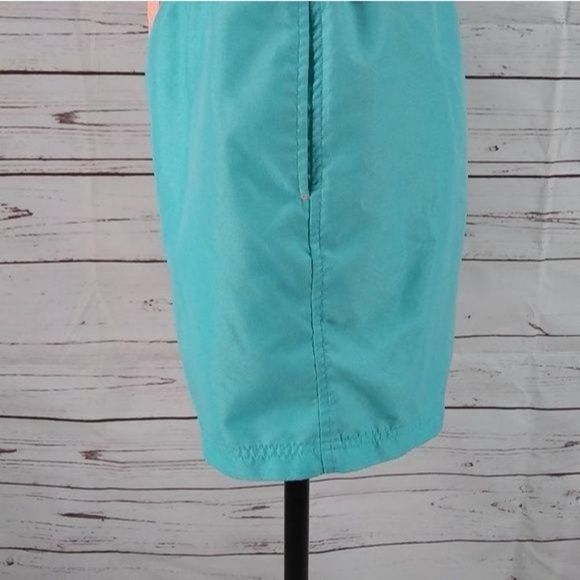O'RAGEOUS Teal Size Small Swim Trunks Shorts elastic waist - Picture 3 of 8
